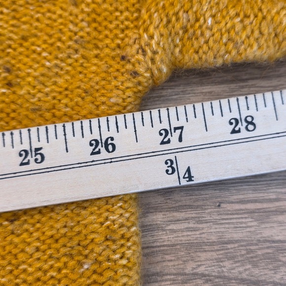 Old Navy Cozy Grandmacore Large Chunky Bobble Knit Sweater Gold Yellow New - Picture 10 of 12